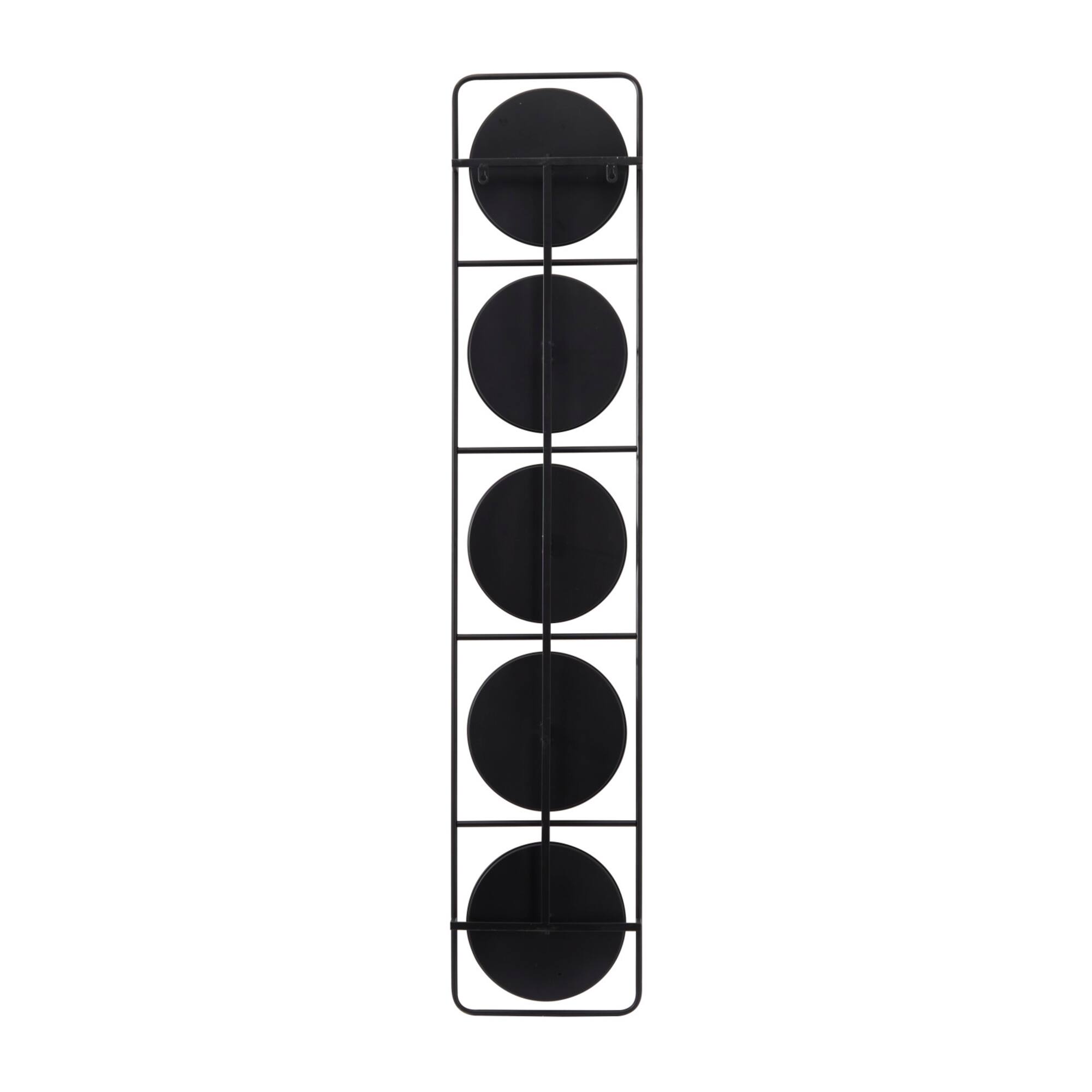 Black Modern Wall Mirror, 12" x 3" x 58"